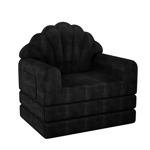 Richryce 2-in-1 Folding Sofa Bed with Adjustable Backrest, 75" Convertible Futon Sleeper for Small Spaces