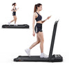 Walking Pad Treadmill with Handle Bar, 3 in 1 Under Desk Treadmill for Home, Gym and Office, Black Small Portable Walking Pad