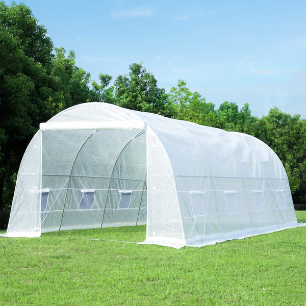 Yoleny 20' x 10' x 7' Greenhouse Large Gardening Plant Hot House Portable Walking in Tunnel Tent