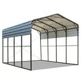 EROMMY 14x20 FT RV Metal Carport, Heavy Duty Car-Shelter with Galvanized Roof and Powder-Coated Frame, Easy Assembly Weather-Resistant Outdoor Car-Shed for RV, 2 Cars, Boat and Tractors, Gray