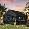 EROMMY Inflatable Nightclub 20x16.5x12 Ft, Inflatable Party Tent with 950w Blower, Inflatable Club Tent for Birthday Party Wedding Backyard Rental Business, Black