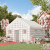 EROMMY Inflatable Nightclub 20x16.5x12 Ft, Inflatable Party Tent with 950w Blower, Inflatable Club Tent for Birthday Party Wedding Backyard Rental Business, White