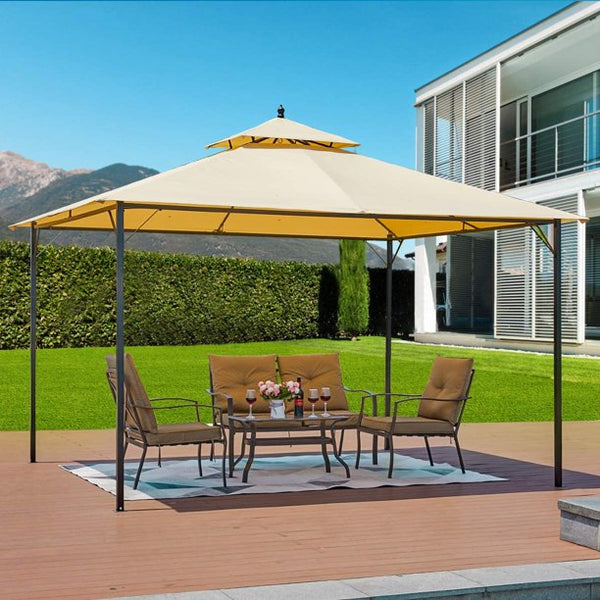 Yoleny 10x12 FT Canopy with Vented Soft Top Outdoor Gazebo