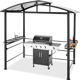 Yoleny 8' x 5' BBQ Patio Canopy, Grill Gazebo with Double Tiered Steel Frame Outdoor