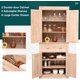 Mellcom 72” Freestanding Storage Cabinets with Adjustable Shelves for Kitchen,Living Room,White Oak