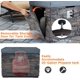 Yoleny 32" Gas Fire Pit Table, Outdoor Fire Pits, Auto-Ignition Fire Table 50000 BTU with Waterproof Cover and Lava Rocks, CSA Approved, for Patio, Backyard, Garden