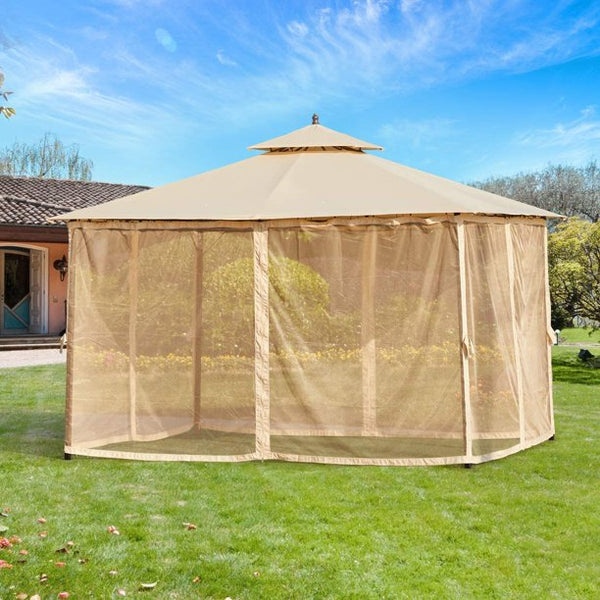 Yoleny 10x12 FT Canopy with Vented Soft Top Outdoor Gazebo