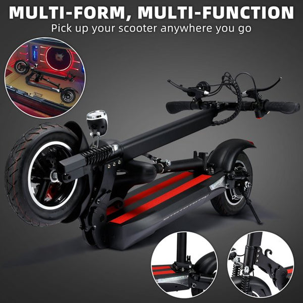 Yoleny Electric Kick Scooter, Scooter for Adult, 400W Motor, Max Speed 18 Miles, Long-Range Battery, Foldable and Portable, Commute and Travel