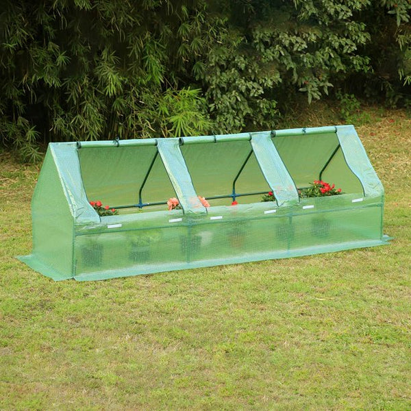 Erommy Portable Mini Greenhouse Outdoor Green Plant Hot House，Green