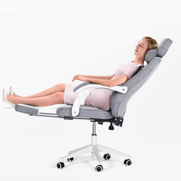 YOLENY Ergonomic Office Chair High Back Adjustable Desk Chair with Footrest, Headrest, Flip Up Armrests and Lumbar Support Computer Chair for Conference Room