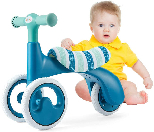 YOLENY Baby Balance Bike Adjustable Baby Bicycle for 1 Year Old Toddler Bike Riding Toys for Boys Girls No Pedal 4 Training Wheels Birthday Gift