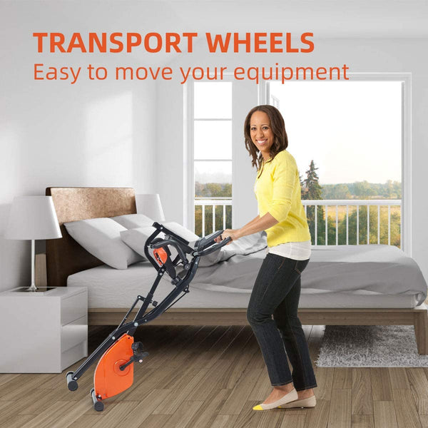 YOLENY Exercise Bike Indoor Cycling Bike Adjustable Stationary Bicycle with Comfortable Seat Cushion, LCD Monitor & Ipad Mount for Home, Gym, Cardio Fitness