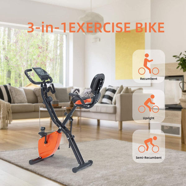 YOLENY Exercise Bike Indoor Cycling Bike Adjustable Stationary Bicycle with Comfortable Seat Cushion, LCD Monitor & Ipad Mount for Home, Gym, Cardio Fitness
