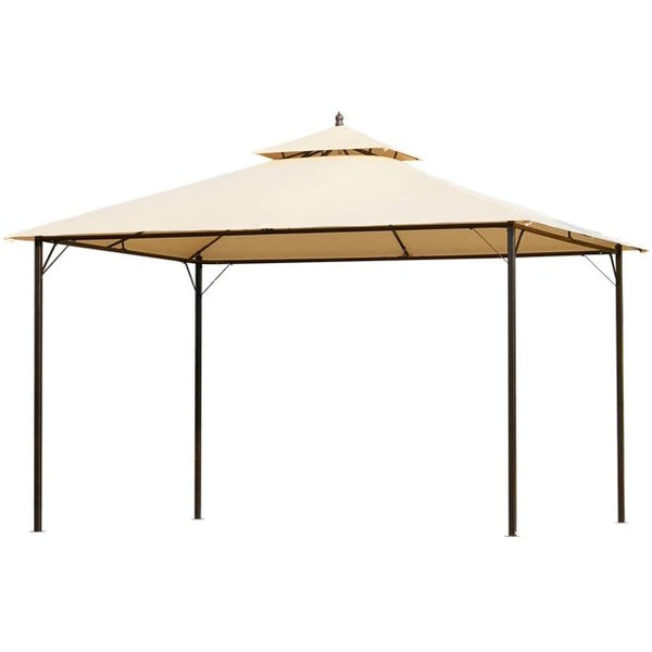Erommy 10x12 FT Canopy Gazebo Outdoor Gazebo Steel Frame with Vented Soft Top for Backyard,Patio,Party,Event, Beige