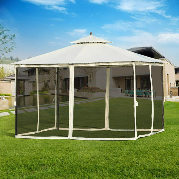 Yoleny 10x12 FT Canopy with Vented Soft Top Outdoor Gazebo
