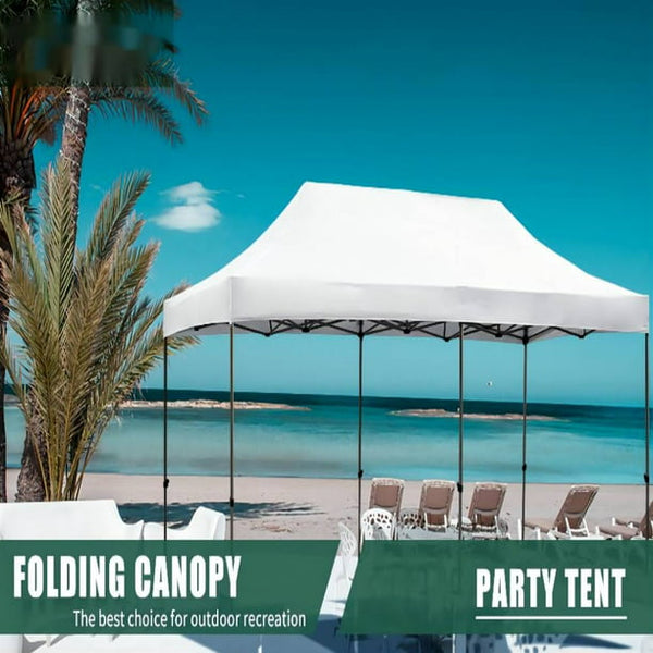 Yoleny 10' x 20' Pop Up Canopy Tent, Commercial Instant Canopy with Roller Bag, Outdoor Canopies for Festival, Event