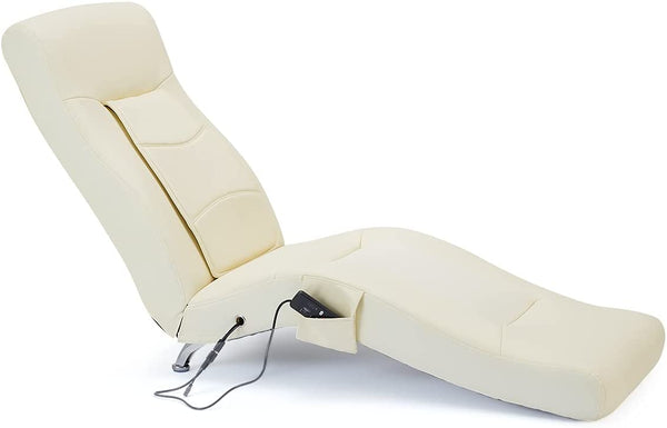 Yoleny Electric Massage Recliner Chair Chaise Longue Massage Chair, White