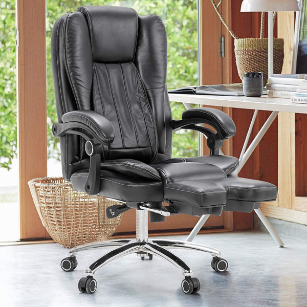 Mellcom Massage Office Chair Ergonomic Computer Chair,High Back Executive 3D Chair,Black