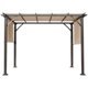 Yoleny 10' x 10' Outdoor Pergola, Gazebos for Patio, Outdoor Patio Steel Frame Pergola with Shade Canopy for Patio, Garden, Deck