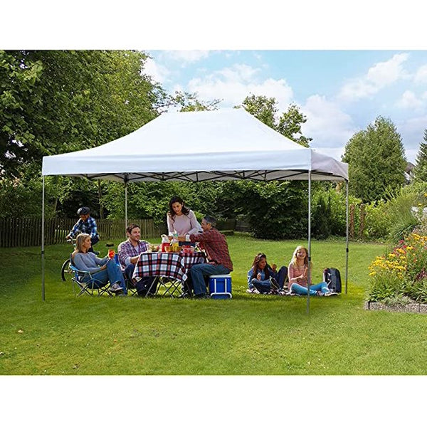 Erommy 10' x 15' Pop Up Canopy Tent, Commercial Instant Canopy with Roller Bag, Bonus, 4 Sand Bags, Outdoor Canopies for Festival, Event