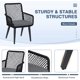 Yoleny 7 Pieces Patio Conversation Sets, Outdoor Rope-Woven Aluminum Patio Furniture Set with Thick Cushions, and Tempered Glass Coffee Table