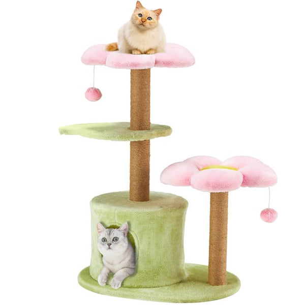 Mellcom 38" H Cat Tree,Cat Tower with Scratching Posts for Indoor Small Cats