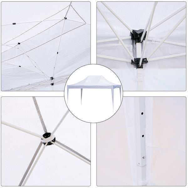 Erommy Outdoor 10x15 ft Pop up Canopy Party Tent Heavy Duty Gazebos for Events, White