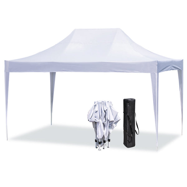 Erommy Outdoor 10x15 ft Pop up Canopy Party Tent Heavy Duty Gazebos for Events, White
