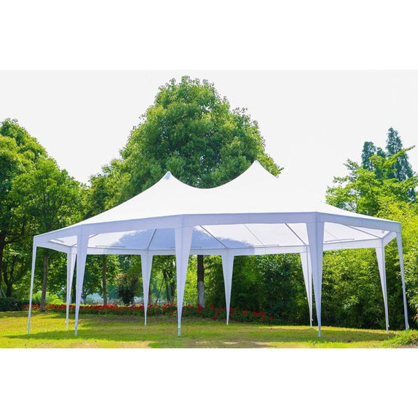 Mellcom 26x19ft Party Tent Gazebo with Removable Sidewalls, Heavy Duty Canopy Tent for Wedding, Camping and BBQ
