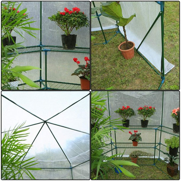 Erommy 7.5FT Portable Greenhouse Walk-in Green House Kit,Plant Hot House for Outdoor
