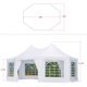 Yoleny 20*15 Ft Party Tent Gazebo Pavilion Adjustable Removable Sidewalls White Shelter For Wedding,Garden