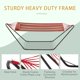 Yoleny Hammock with Stand Included, Camping Hammock, Heavy Duty Portable Hammock with Detachable Pillow for Patio Porch Beach,Rainbow Stripe