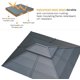 Yoleny 10' X 12' Outdoor Hardtop Gazebo,2-Tier Hardtop Galvanized Iron Aluminum Frame Garden Tent with Mosquito Net and Shaded Curtains for Patio, Backyard, Deck, Lawns